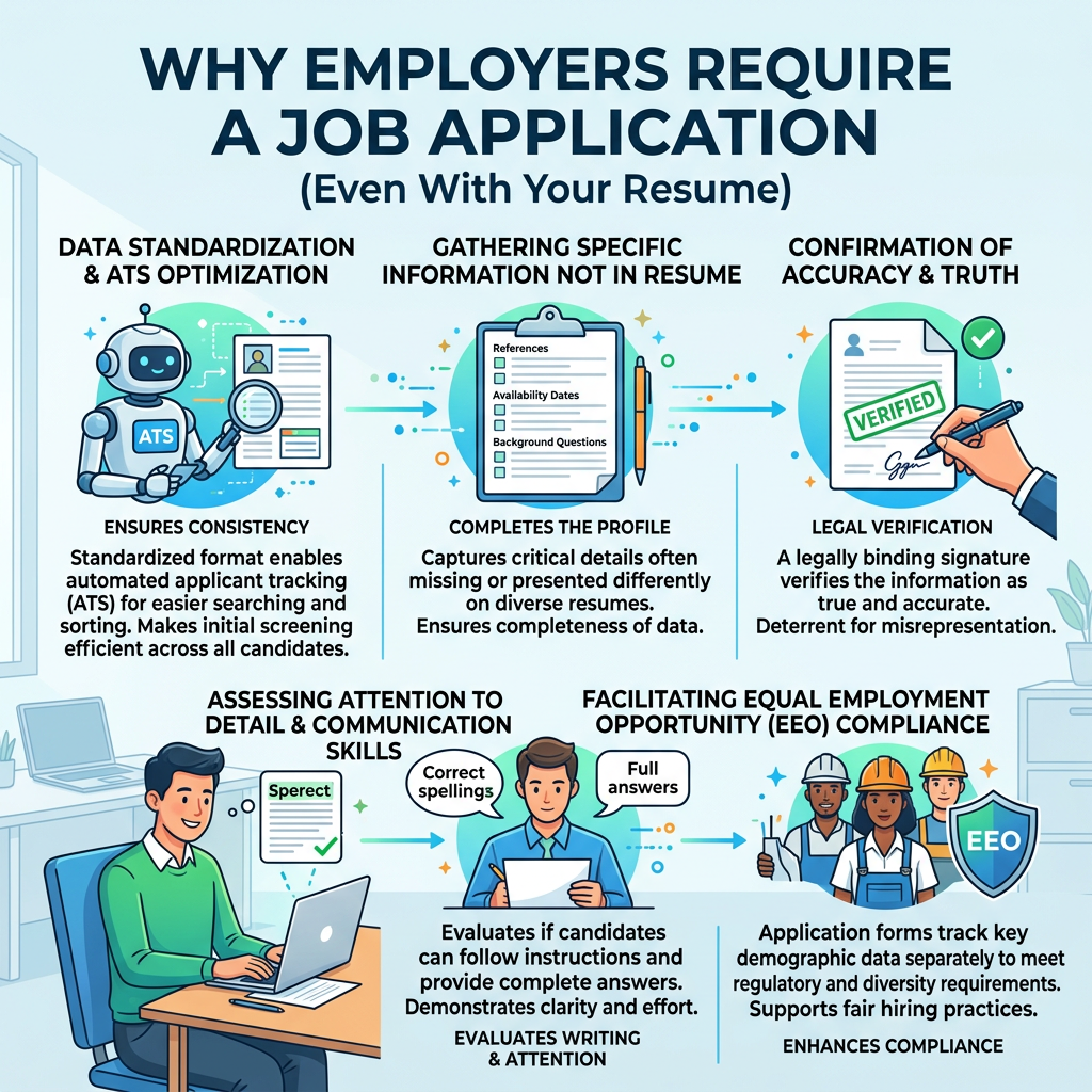 Why Employers Require a Job Application When You Already Submitted a Resume