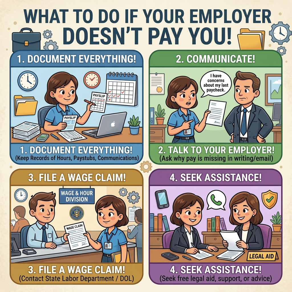 What to Do If Your Employer Doesn’t Pay You